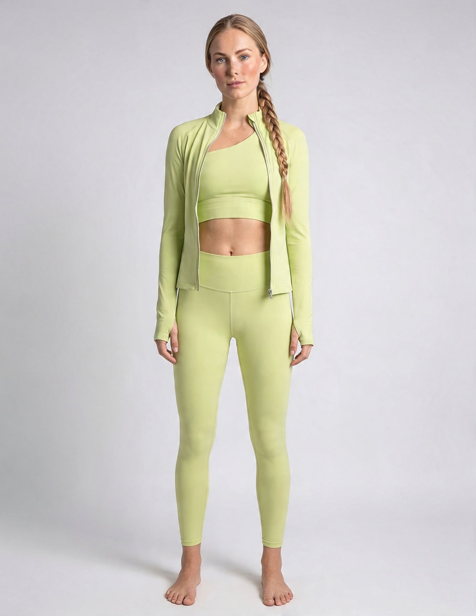 Conjunto deportivo ajustado con cierre para mujer Conjunto deportivo ajustado con cierre para mujer