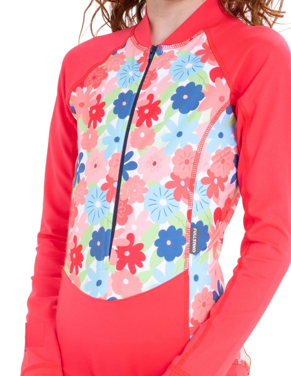 Wetshirt/ wetsuit estampado liso para niña 2