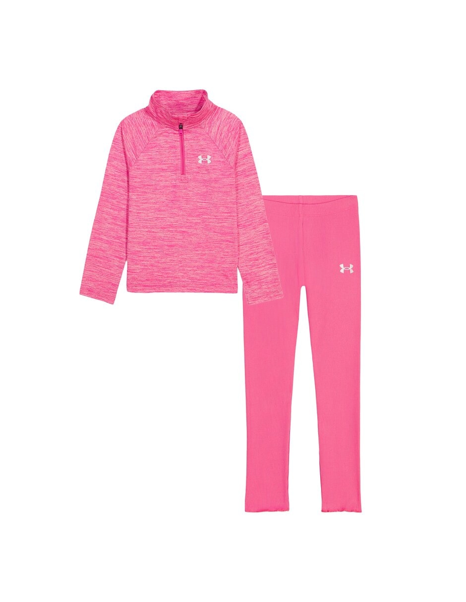 Conjunto deportivo regular con elástico para niña Conjunto deportivo regular con elástico para niña