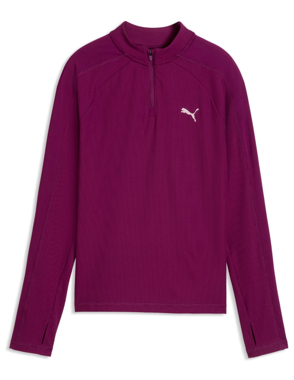 Sudadera para entrenamiento Tad Ess Slim Quarterzip Longsleeve Tee G con cierre para niña 5