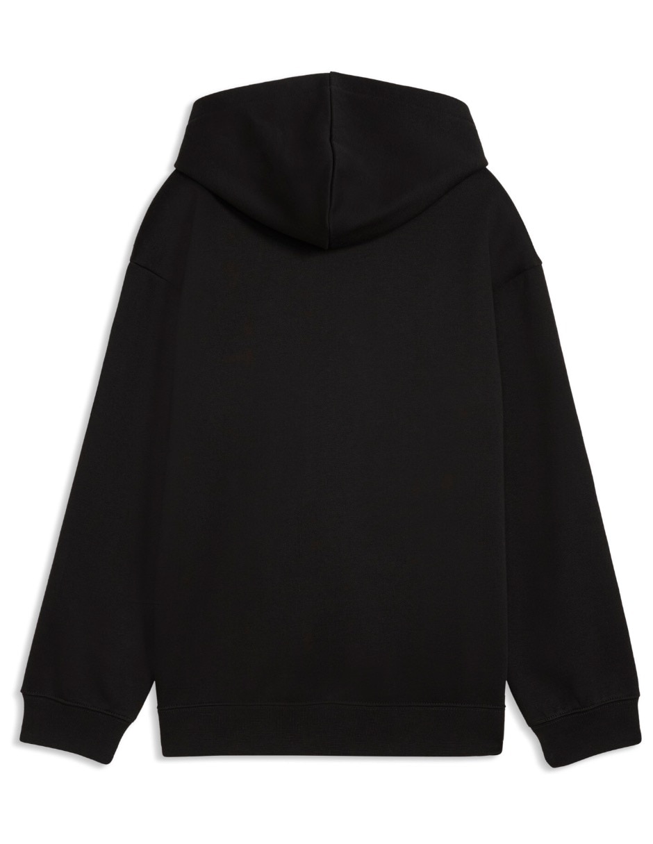 Sudadera para entrenamiento ess tape relaxed hoodie fl g con capucha para niña 2