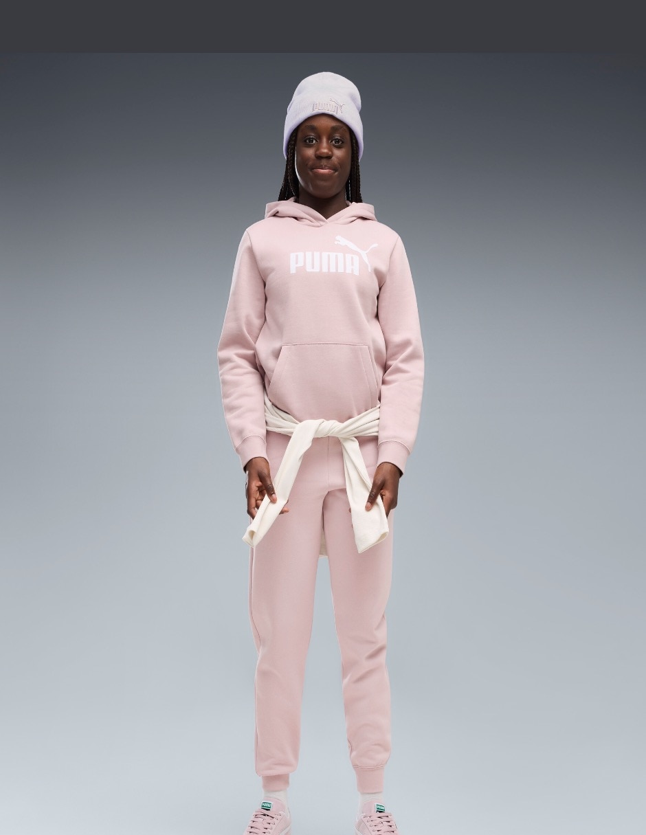 Sudadera para entrenamiento puma ess 1 logo hoodie fl g con capucha para niña
