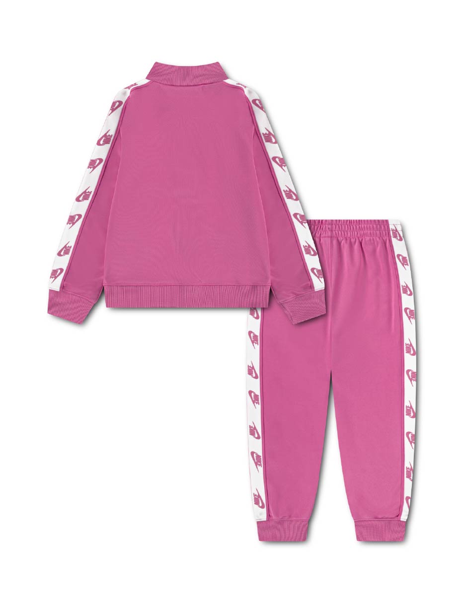 Conjunto deportivo regular nike con cierre para niña