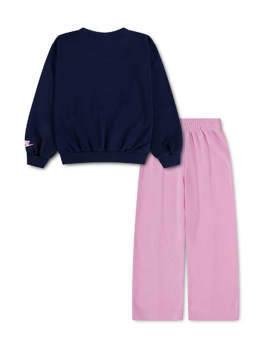 Conjunto deportivo regular con elástico para niña 2