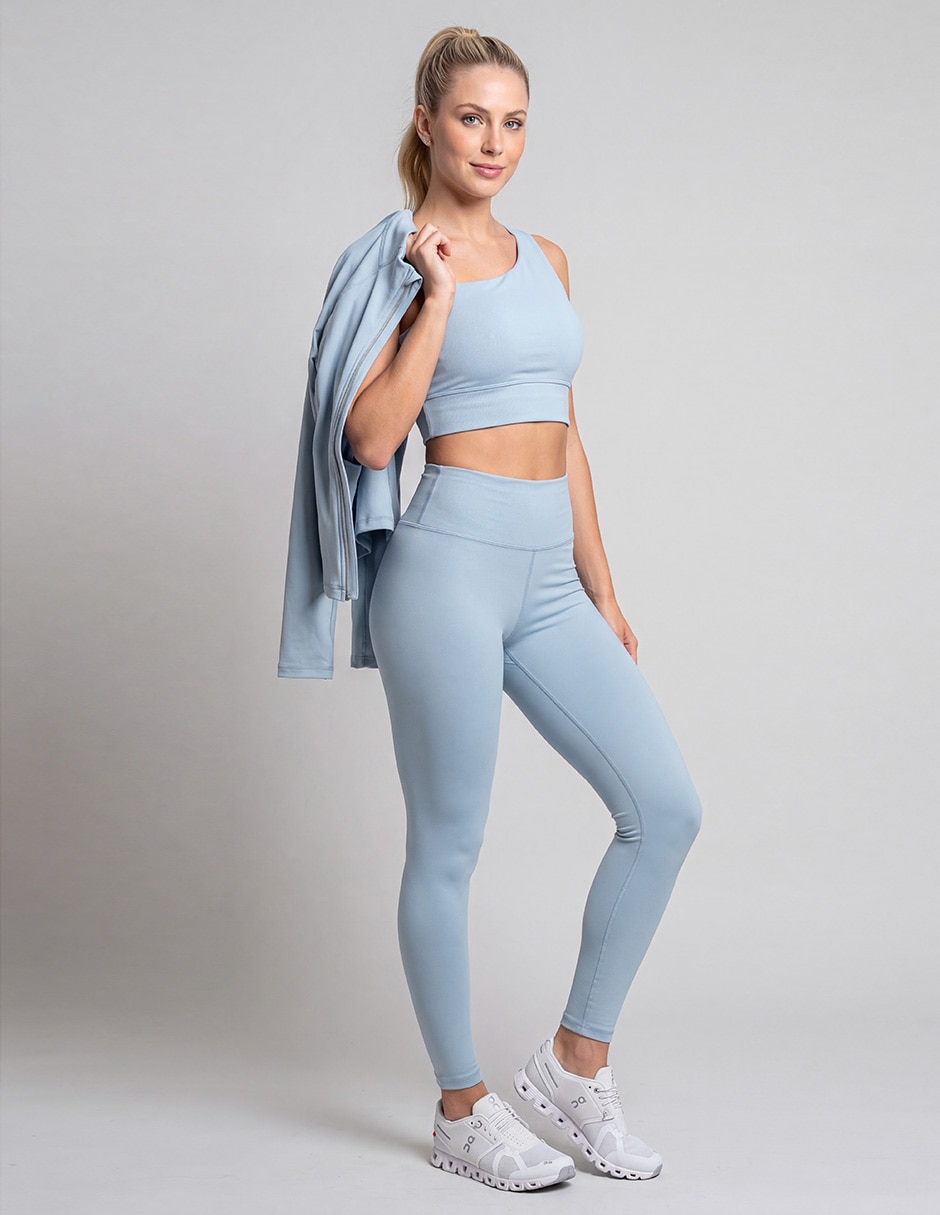 Conjunto deportivo ajustado con elástico para mujer 3