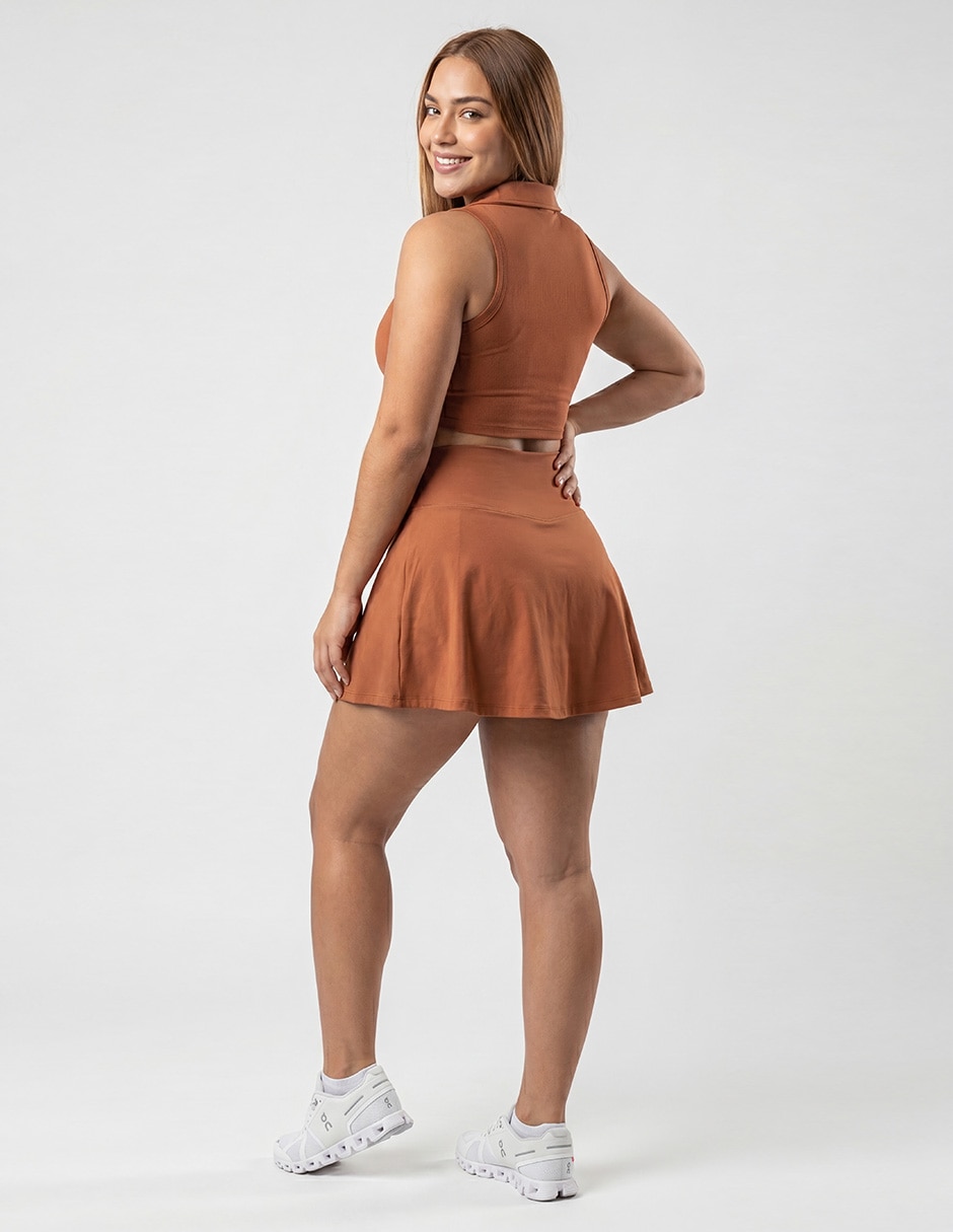 Conjunto deportivo ajustado con elástico para mujer 5