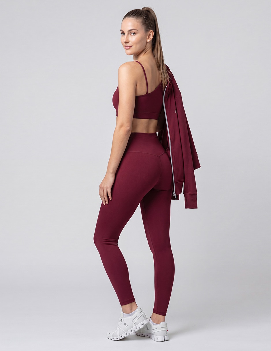 Conjunto deportivo ajustado con elástico para mujer 5