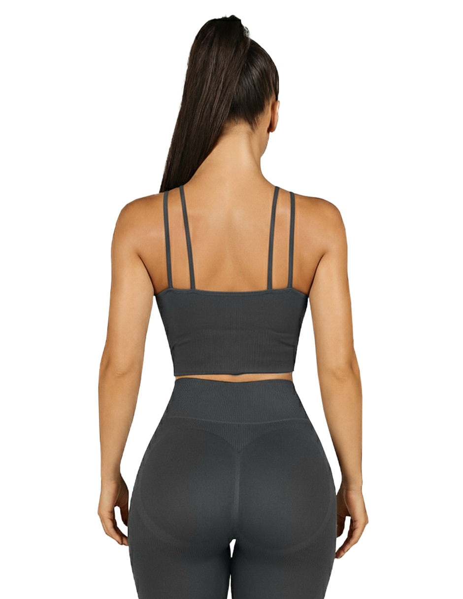 Conjunto deportivo slim con elástico para mujer 10