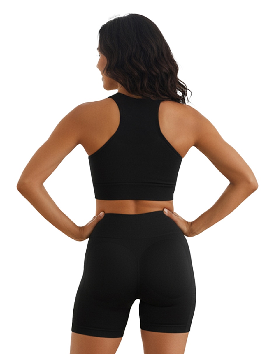 Conjunto deportivo slim con elástico para mujer 3