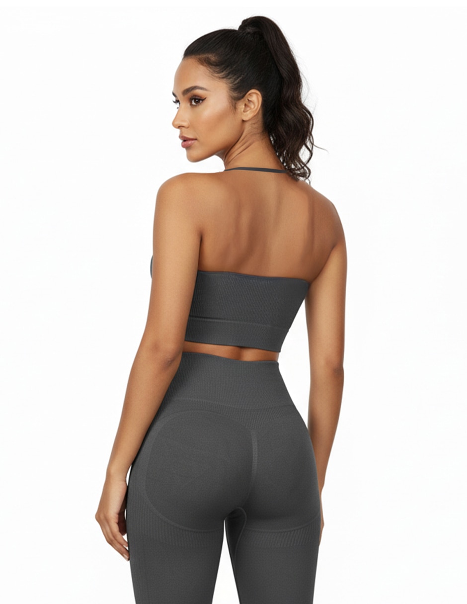 Conjunto deportivo slim con elástico para mujer 14