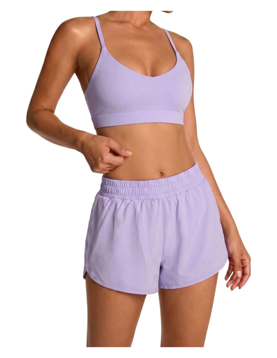 Conjunto deportivo regular con elástico para mujer 2