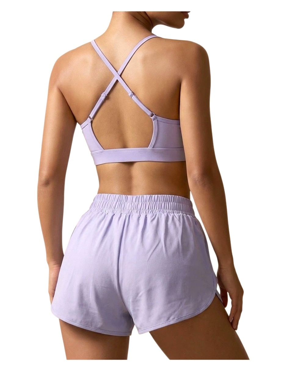 Conjunto deportivo regular con elástico para mujer 3