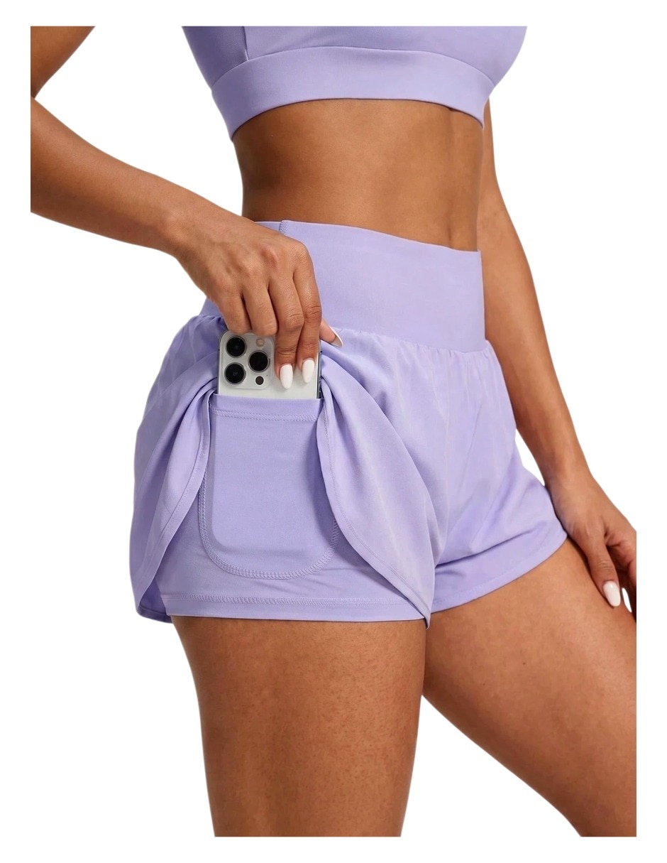 Conjunto deportivo regular con elástico para mujer 5