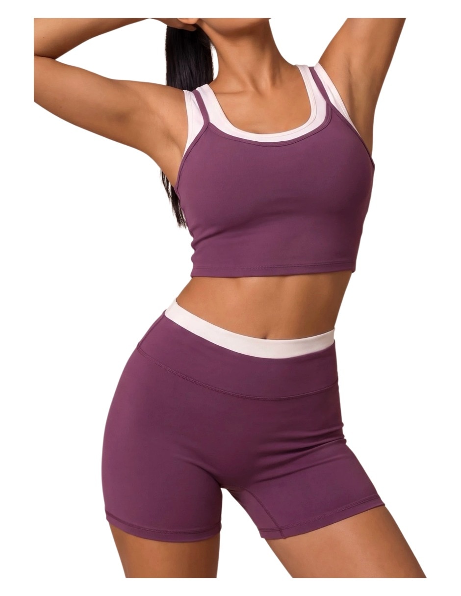 Conjunto deportivo regular con elástico para mujer Conjunto deportivo regular con elástico para mujer