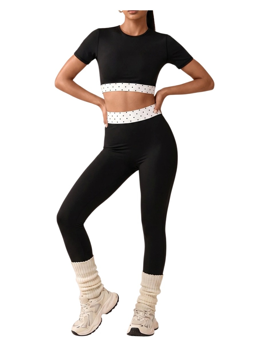 Conjunto deportivo regular con elástico para mujer Conjunto deportivo regular con elástico para mujer