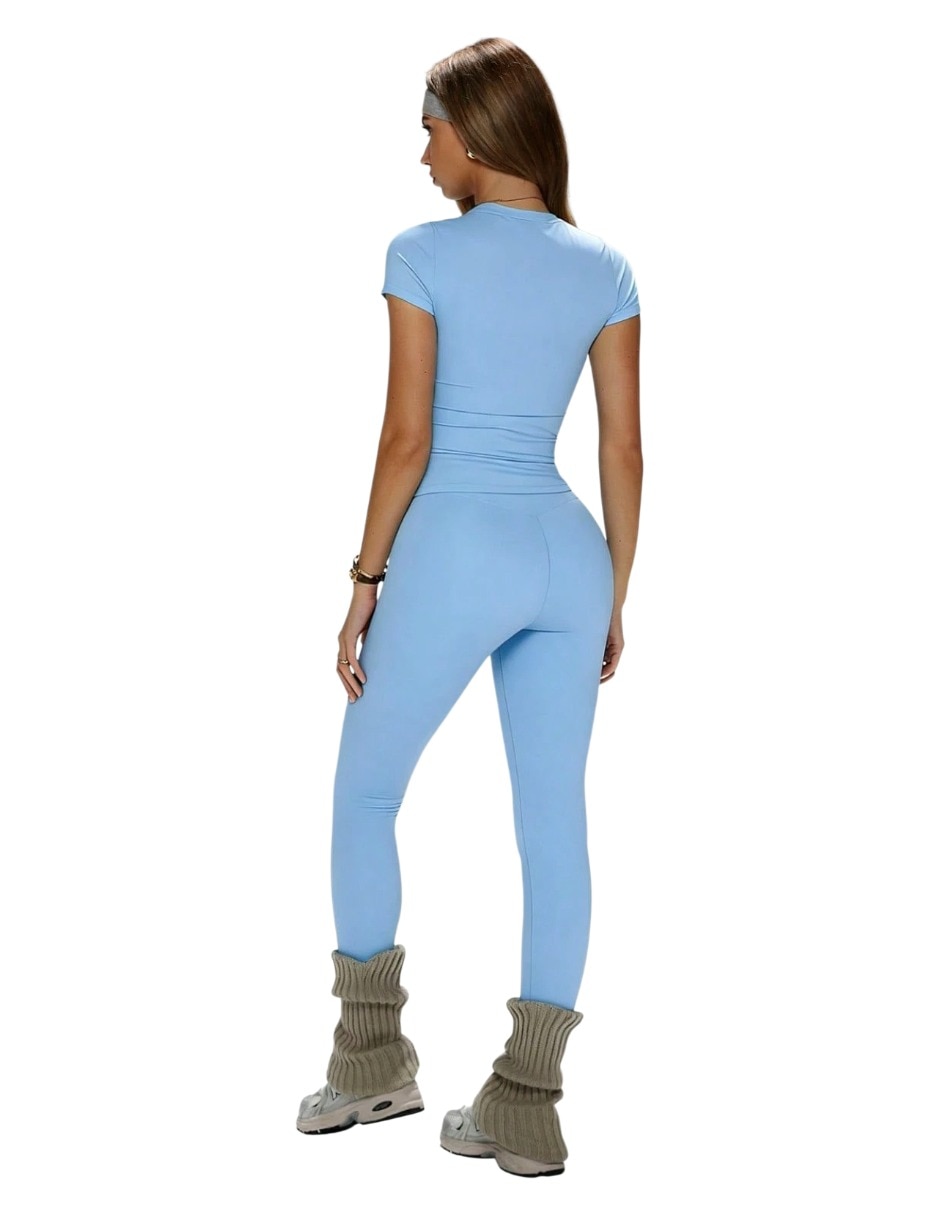 Conjunto deportivo regular con elástico para mujer 3