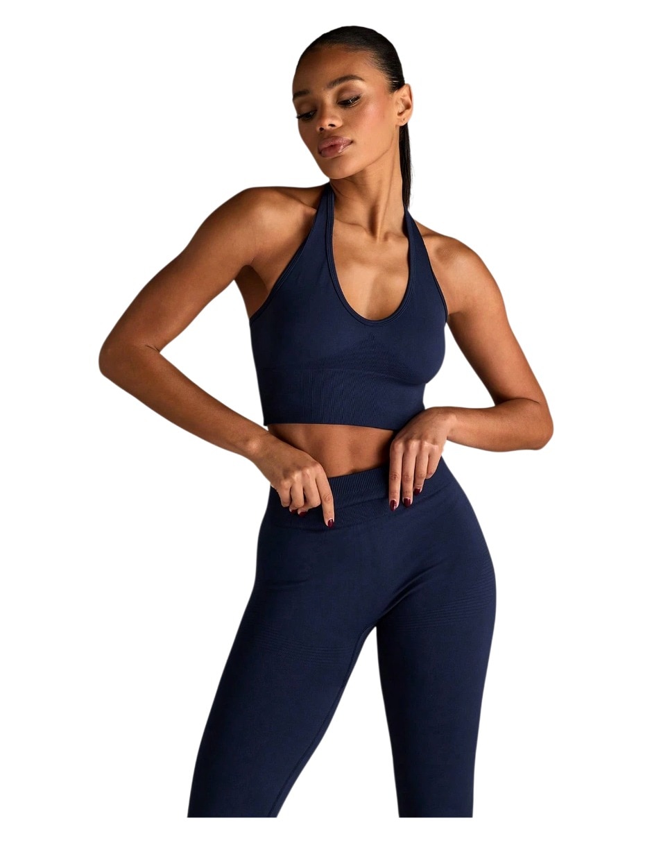 Conjunto deportivo regular con elástico para mujer 6