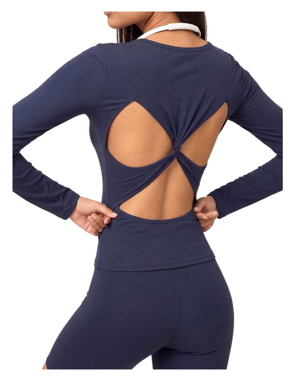 Conjunto deportivo regular con elástico para mujer 4