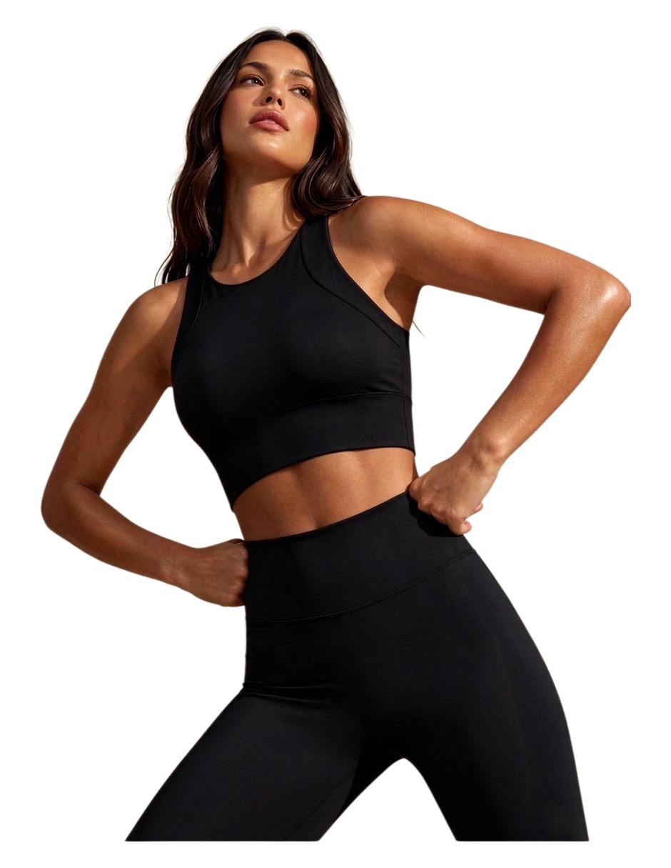Conjunto deportivo regular con elástico para mujer 3